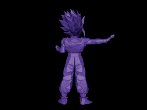 Gohan Ssj2 - Dragon Ball Z - Androides Saga 3D Принт Модель
