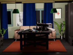 Interno di un gangster Modello 3D