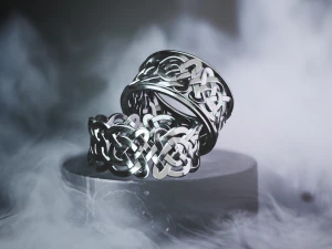 Celtic couple rings 3D Print Model