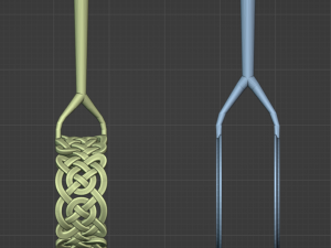 Celtic couple rings 3D 打印模型