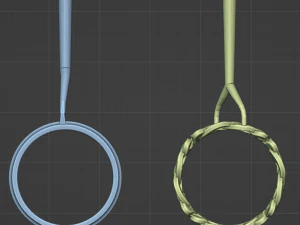 Celtic couple rings 3D Print Model