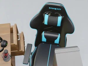 Gaming Computer Setup 3D Model