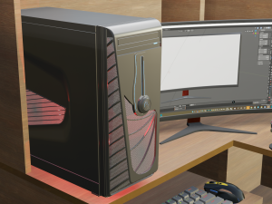 Gaming Computer Setup 3D मॉडल