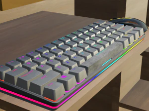 Gaming Computer Setup 3D Model