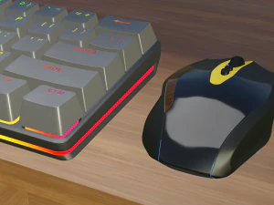 Gaming Computer Setup 3D Model