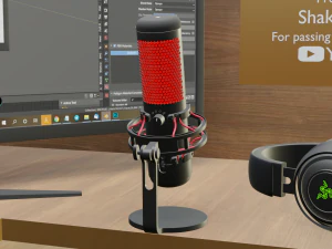 Gaming Computer Setup 3D Model