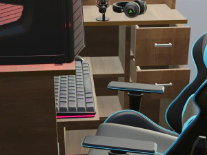 Gaming Computer Setup 3D Model