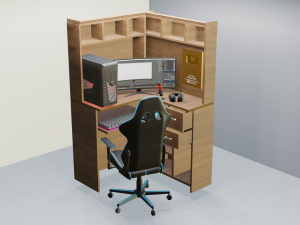 Gaming Computer Setup 3D मॉडल