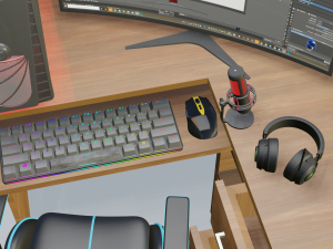 Gaming Computer Setup 3D मॉडल