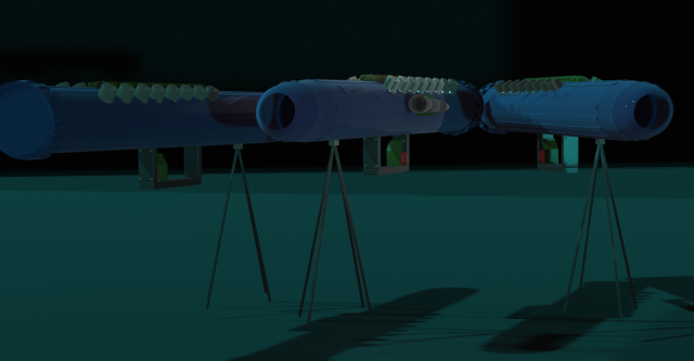 Grenade-gun - sci fi 3D Model .c4d .max .obj .3ds .fbx .stl .blend 