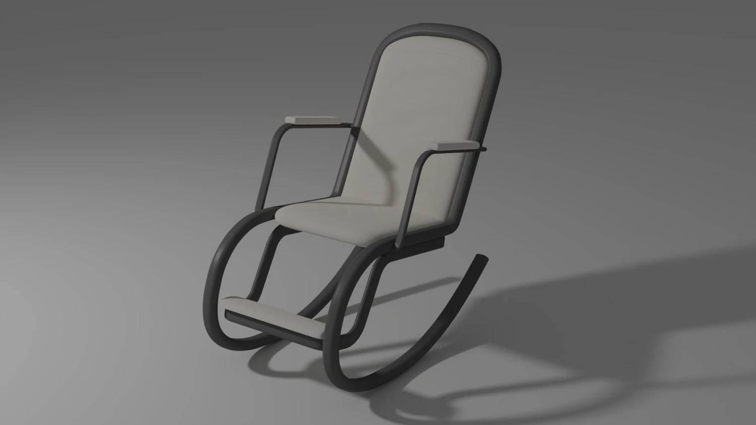 Rocking chair modern 3D Model .c4d .max .obj .3ds .fbx .stl .blend