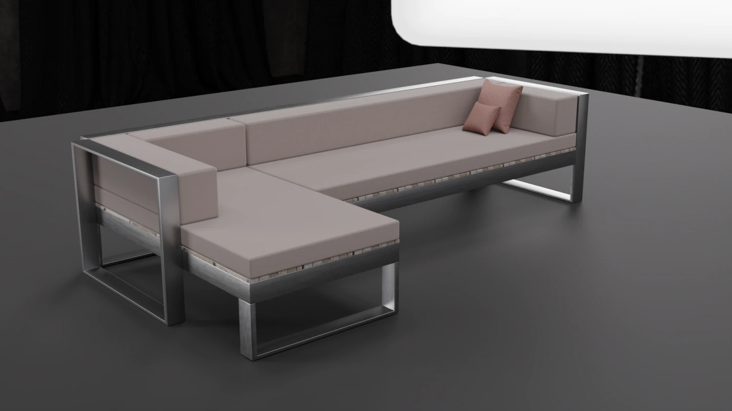 幾何学模様のソファ 3Dモデル .c4d .max .obj .3ds .fbx .stl .blend 