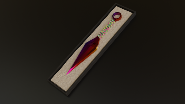 Kunai Fade Model 3D .c4d .max .obj .3ds .fbx .stl .blend 