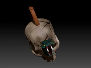 SKULL TEAPOT 3D Print Model
