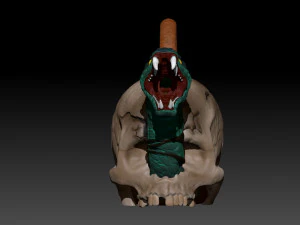 SKULL TEAPOT 3D Print Model