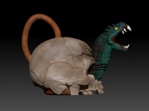 SKULL TEAPOT 3D Baskı Modeli