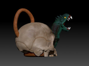SKULL TEAPOT 3D Baskı Modeli