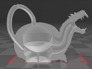 SKULL TEAPOT 3D Baskı Modeli