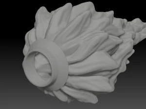 FLAME LAMPSHADE 3D Print Model