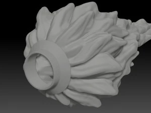 FLAME LAMPSHADE 3D Print Model