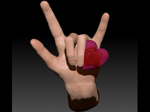 HAND THAT SAYS I LOVE YOU 3D Print Model