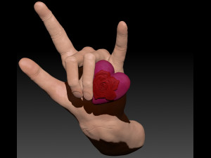 HAND THAT SAYS I LOVE YOU 3D Print Model