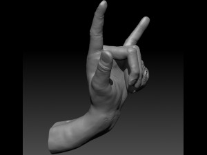 HAND THAT SAYS I LOVE YOU 3D Print Model