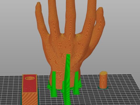 HAND SHELF 3D 프린트 모델