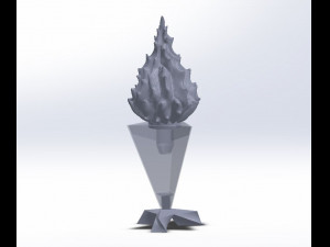 FLAME LAMP 3D 프린트 모델