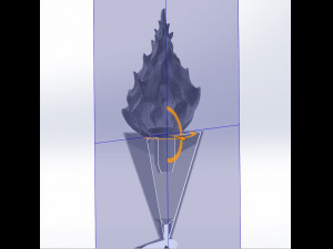 FLAME LAMP 3D 프린트 모델