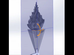 FLAME LAMP 3D Print Model