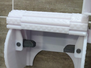 TOILET PAPER HOLDER PACK WITH COVER AND PHONE SUPPORT 3D प्रिंट मॉडल