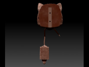 Cat Door Knocker 3D Print Model