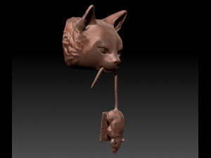Cat Door Knocker 3D Print Model