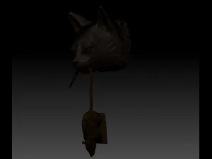 Cat Door Knocker 3D Print Model