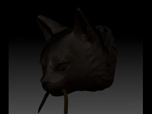 Cat Door Knocker 3D Print Model