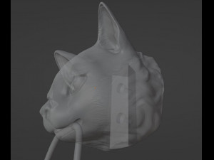 Cat Door Knocker 3D Print Model