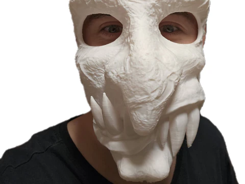 MÁSCARA DE DEMÔNIO FEIA Modelo de Impressão 3D