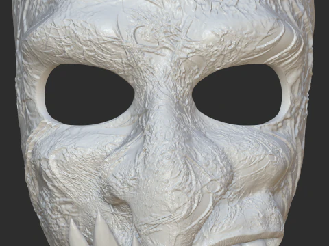 UGLY DEMON MASK 3D Print Model