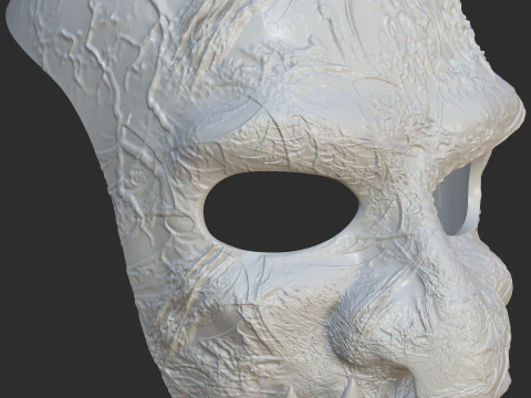 UGLY DEMON MASK 3D Print Model