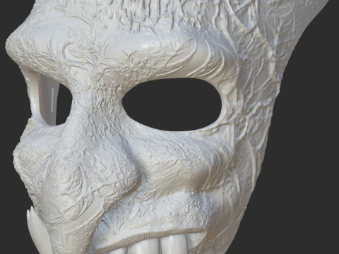 UGLY DEMON MASK 3D Print Model