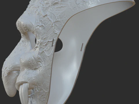UGLY DEMON MASK 3D Print Model
