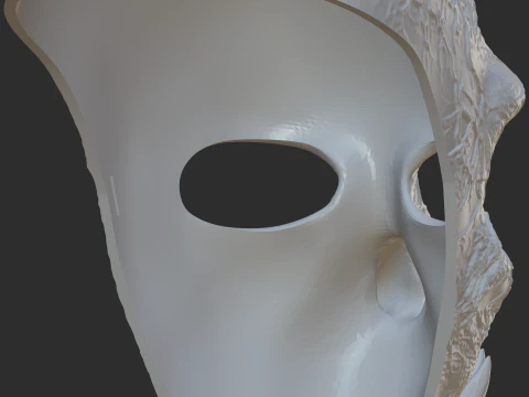 UGLY DEMON MASK 3D Print Model