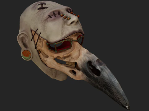 Plague doctor mask 3D Print Model
