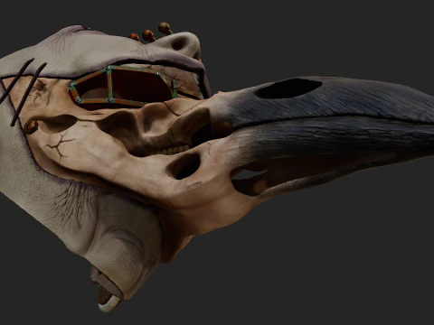 Plague doctor mask 3D Print Model