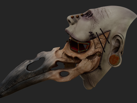 Plague doctor mask Modèles 3D en vedette