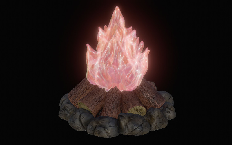 Camp Fire Cozy Campfire Lamp 3D 打印模型 .c4d .max .obj .3ds .fbx .stl .blend