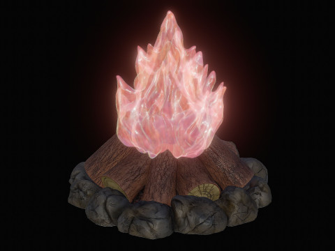 Camp Fire Cozy Campfire Lamp 3D Baskı Modeli
