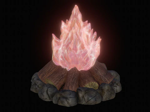 キャンプファイヤー コージーキャンプファイヤーランプ 3Dプリントモデル