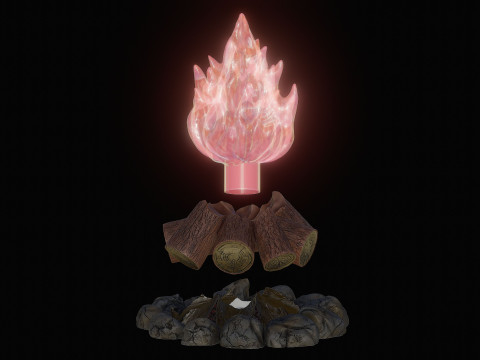Camp Fire Cozy Campfire Lamp 3D 打印模型